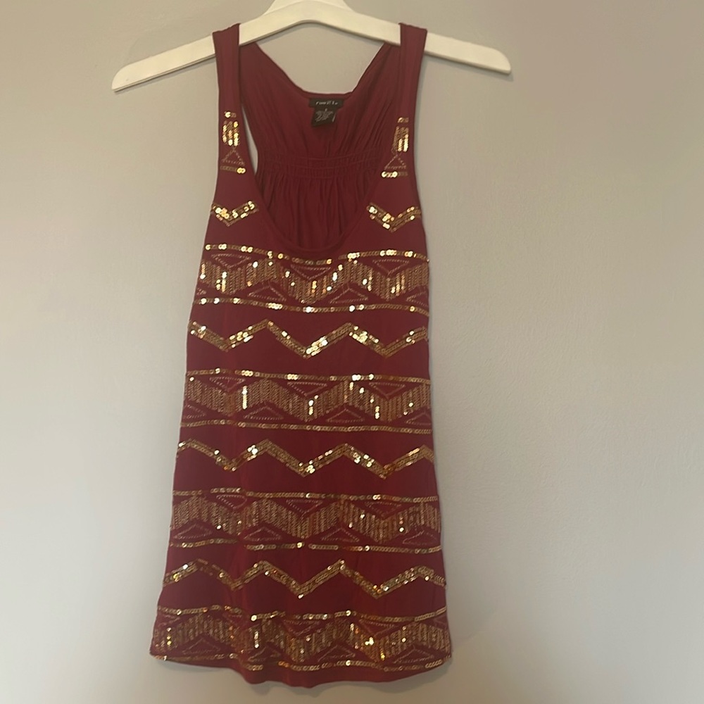Sequined tank